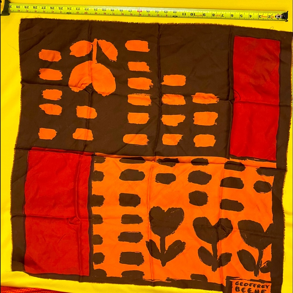 Vintage Scarf - From Mom’s Collection-  Geoffrey Beene Silk